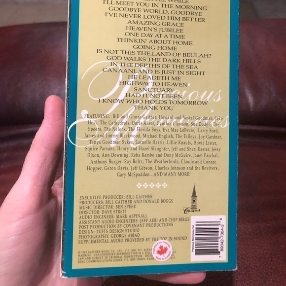 5/$10 Bill & Gloria Gaither Present Precious Memories VHS tape - Picture 4 of 8